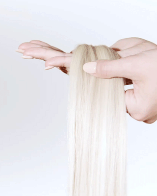 Priscilla Valles Hand Tied Tape-In 25" Bright Blonde with Lowlight 13