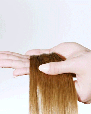 Priscilla Valles Hand Tied Tape-In 25" Rooted Light Brown 6B