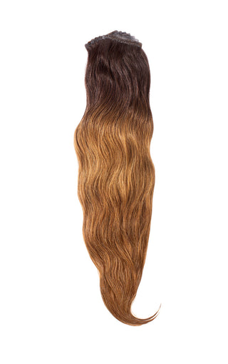 Priscilla Valles Hand Tied Tape-In 21" Medium Ombre Brown 5