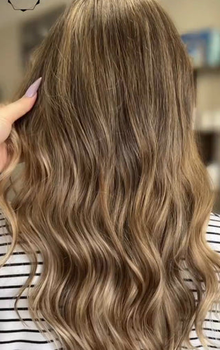 Priscilla Valles Hand Tied Tape-In 25" Beige Ombre Blonde 12