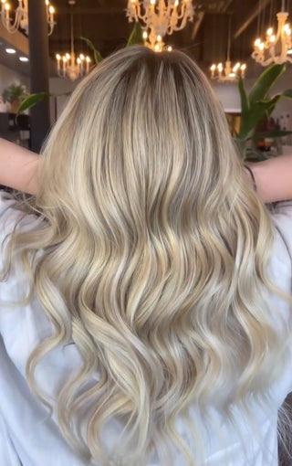 Priscilla Valles Hand Tied Tape-In 21" Rooted Ice Platinum 15