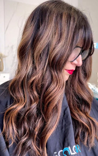 Priscilla Valles Hand Tied Tape-In 21" Rooted Light Brown 6B