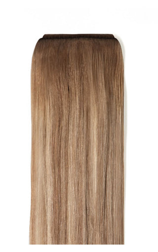 Hair Weft 24" Rooted Ash Brown Highlights 9/613