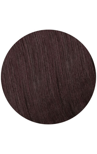 Midnight rose brown swatch of hair extension example on a white background