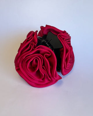 Vintage Glam Rose Claw Clip
